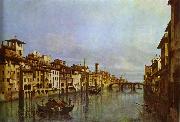 Arno in Florence. Bernardo Bellotto
